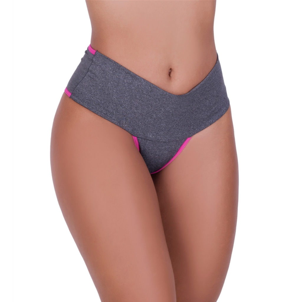 Kit 5 Calcinhas Fitness Cós Alto Calcinha Seca Barriga Do P ao XG