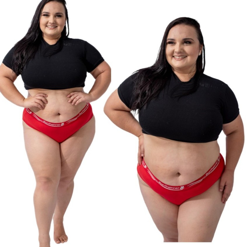 Kit 10 calcinha cintura alta plus size tanga de algodão conforto em Oferta na Shopee