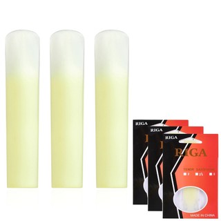 Kit 3 Palhetas Acrílicas Riga Para Sax Tenor 1.5 / 2.0 / 2.5