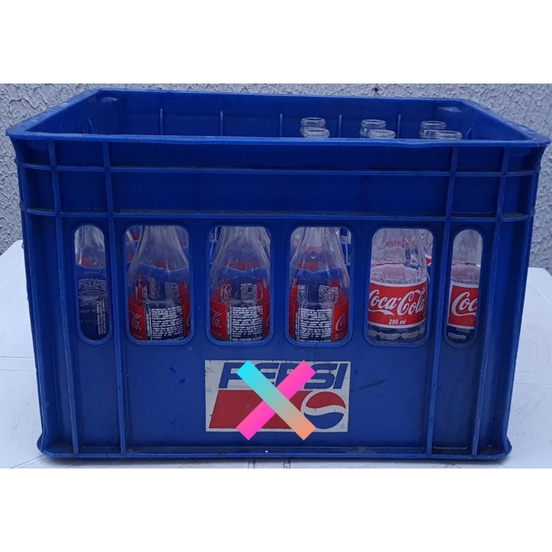 Engradado Plástico De Refrigerante Antigo Pepsi 280ml 290ml 300ml