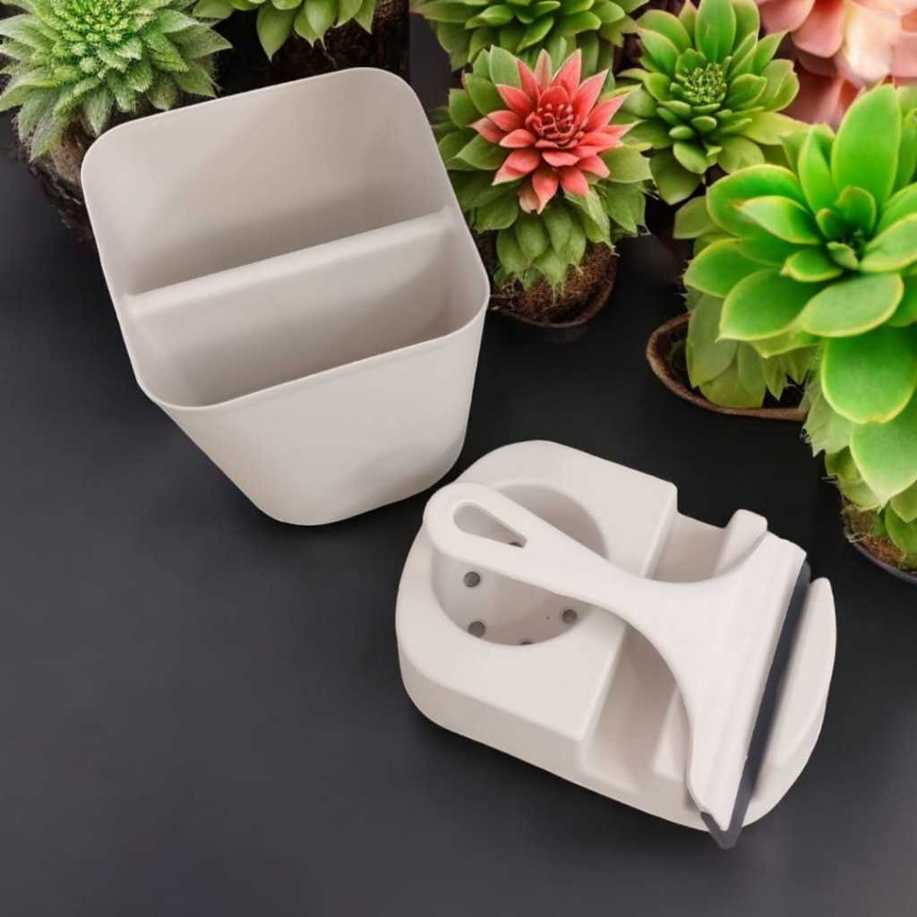 Kit Porta Talheres + Porta Detergente Bucha e Rodo em Oferta na Shopee