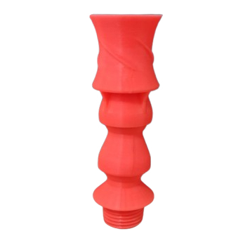Loc Line Bico Vortex + 1 gomo + Rosca 1/2 polegada Laranja Neon
