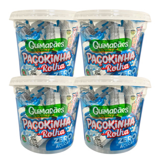 Paçoquinha Zero Açúcar Doces Guimarães 4 Potes 512g em Oferta na Shopee