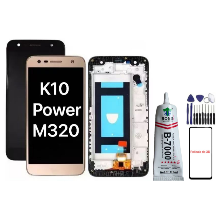 Tela Frontal Display Lcd Touch Completo LG K10 Power M320tv M320 - A Pronta Entrega