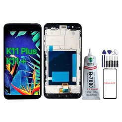 Frontal Tela Lcd Touch Display LG K11Plus K11+ X410 X410BCW Com Aro - A Pronta Entrega