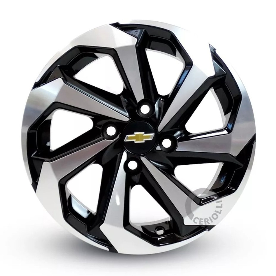 Kit 4 Rodas Tarantula Aro 14 4x100 Celta Onix Prisma Montana Bicos Cortesia Preto Diamantado K71