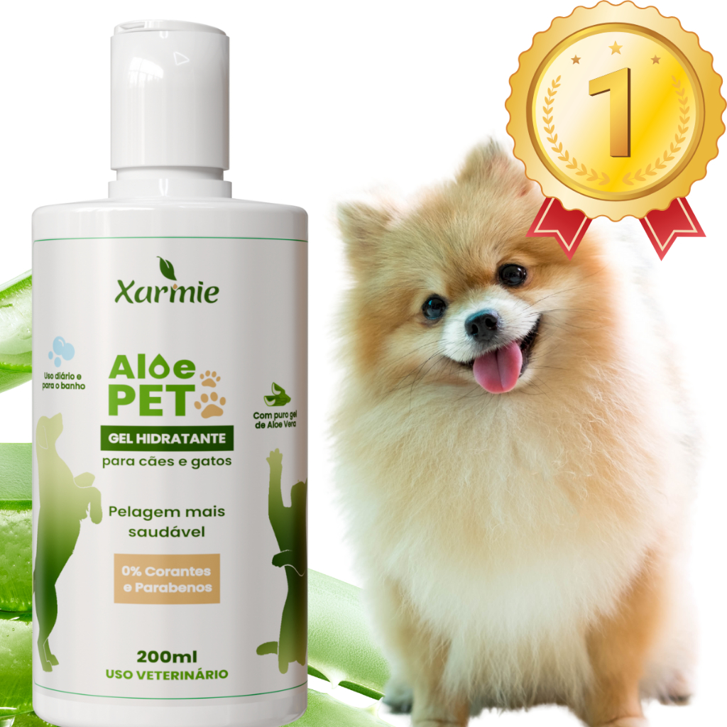 Melhor Tratamento de Coceira e Dermatite Para Cachorro Aloe Pet 200g Xarmie
