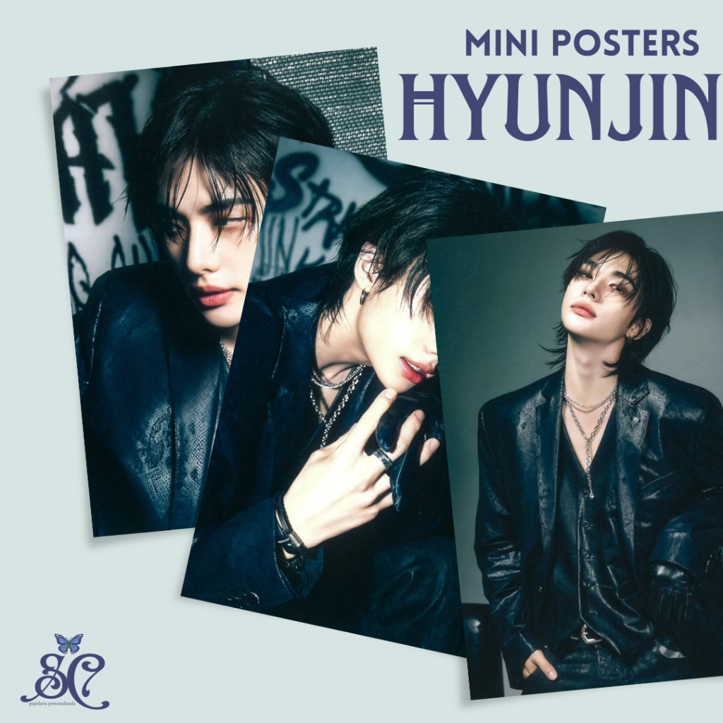 KIT Mini Poster - Hyunjin Stray Kids em Oferta na Shopee