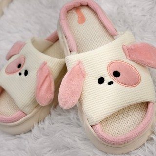 Chinelo Pantufa de Cachorrinho Sola de Borracha Nuvem Antiderrapante Confortável Inverno Q...