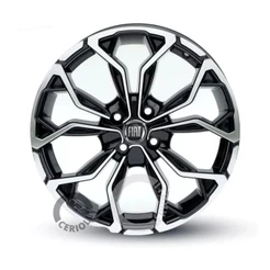 Kit 4 Rodas Aro 13 4x98 Fiat Uno Fiorino Palio Mobi Punto Bicos de Brinde Preto Diamantado M16