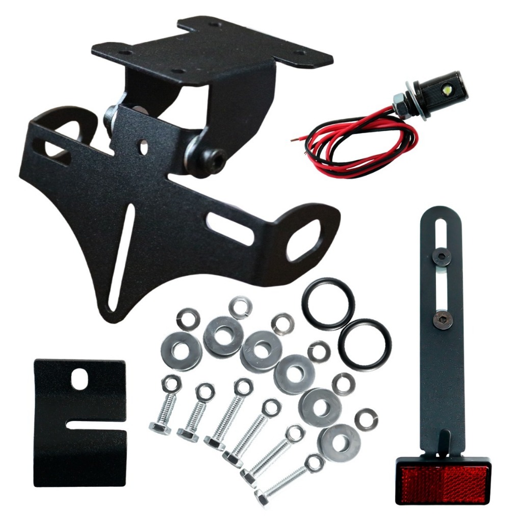 Eliminador de Rabeta CB 300F Twister Articulado Suporte de placa esportivo CB300 F 2023/2024/2025/2026 — imagem 2 de 2