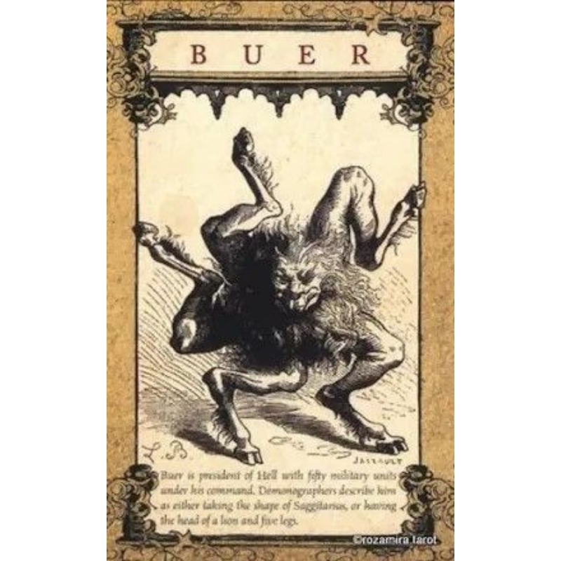 nQuadro Demon Buer Goetia Placa Decorativa MDF tamanho A4 28x20 Envio Imediato
