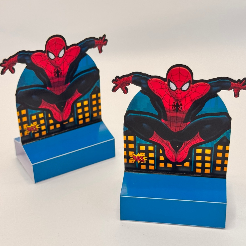 20 porta bis SEM NOME de PRONTA ENTREGA lembrancinha de aniversário porta doces tema homem aranha personalizado