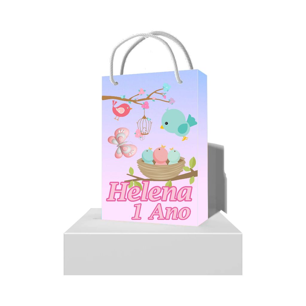 Sacolinhas Jardim Encantado Personalizadas para Lembrancinha - Sacolinha Surpresa Infantil