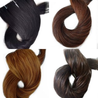 Cabelo Humano Várias Cores Loiro Mechado Castanho Ruivo Tela 30g até 100g Tamanho 20cm a 25cm Mega Hair Aplique em Oferta na Shopee