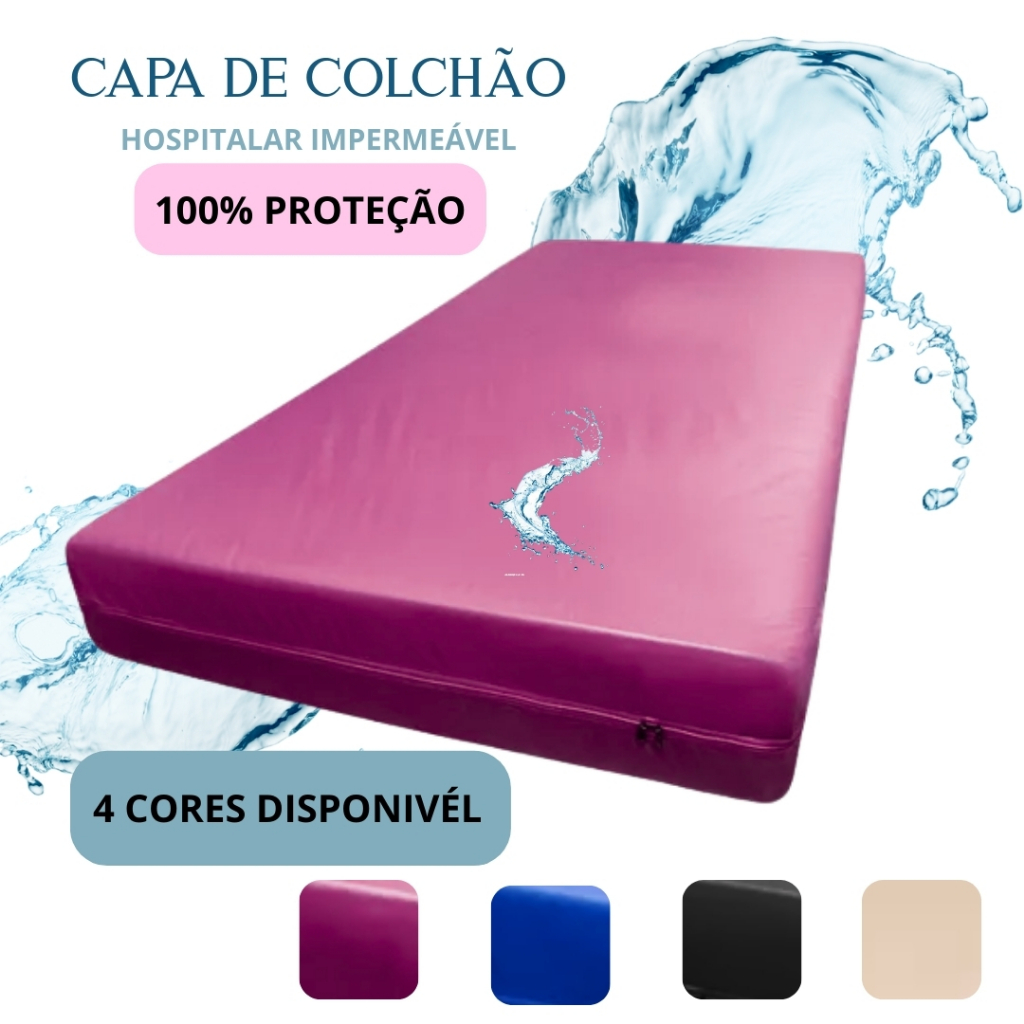 Capa para Colchão Impermeável Tamanho Solteiro Varias Medidas