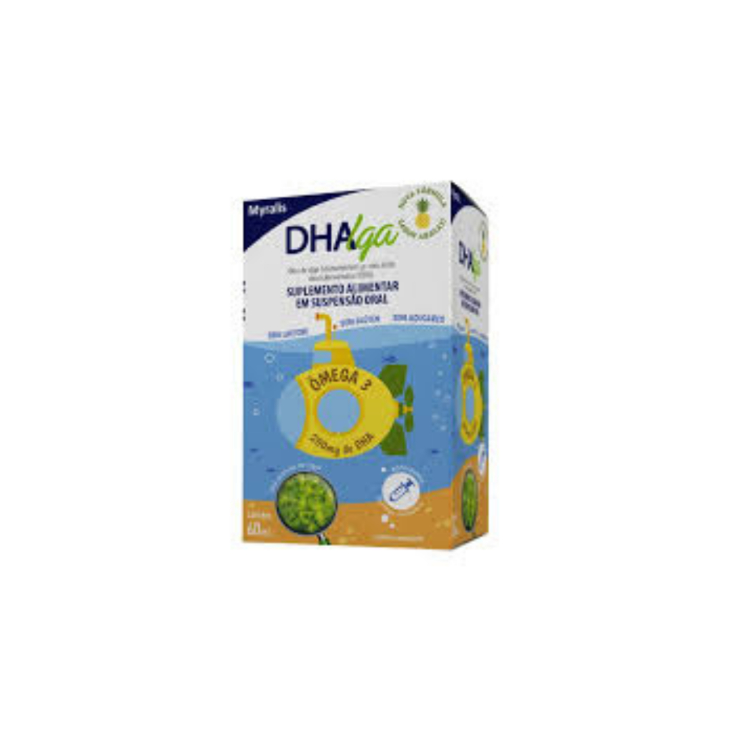 Dhalga Suspensão Oral Sabor Abacaxi 60ml Omega 3