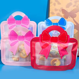 Embalagem plástica ziglock LAÇO para biscoitos lembrancinhas 10unid em Oferta na Shopee