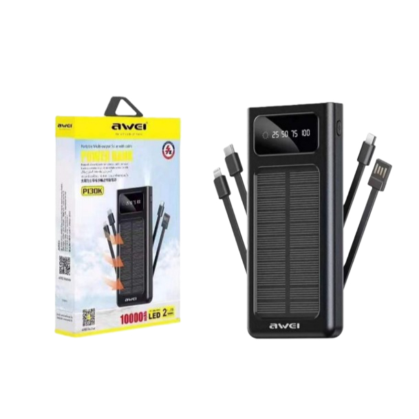 Power bank Solar P130K Awei  powerbank 10000 mAh