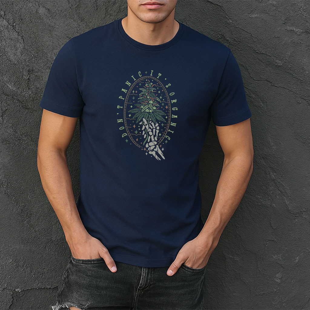 Camisa Masculina Algodão Dont Panic Organica - Confortável, Estilo Casual, Modelagem Slim Fit