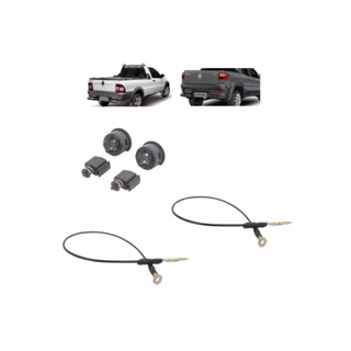 Kit Reparo E Par Cabo de Aço Tampa Traseira LD LE Fiat Strada Anos 2014 A 2020 em Oferta na Shopee