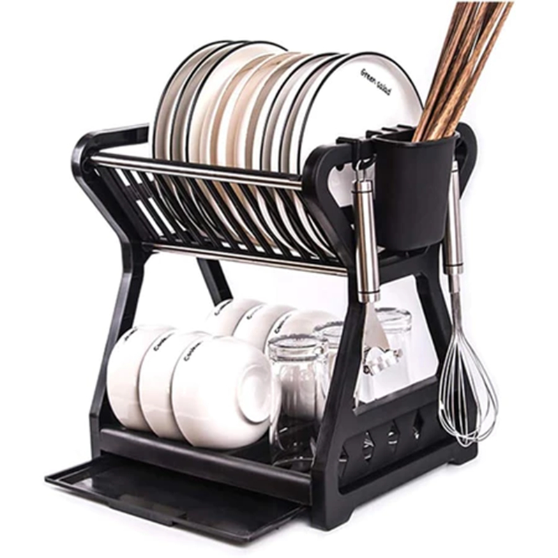 Escorredor De Louça Cozinha Pratos E Talheres Plastico Top Casa Versátil Armário de Armazenamento