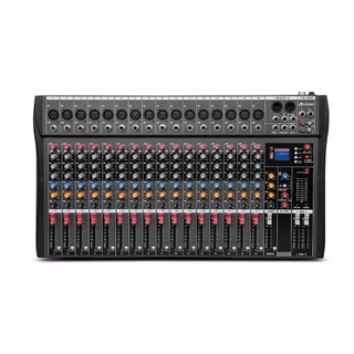 VEDO 16/12 Canais Mixer de Áudio Digital Console Interface Mixagem DJ Console USB MP3 Entrada de Computador