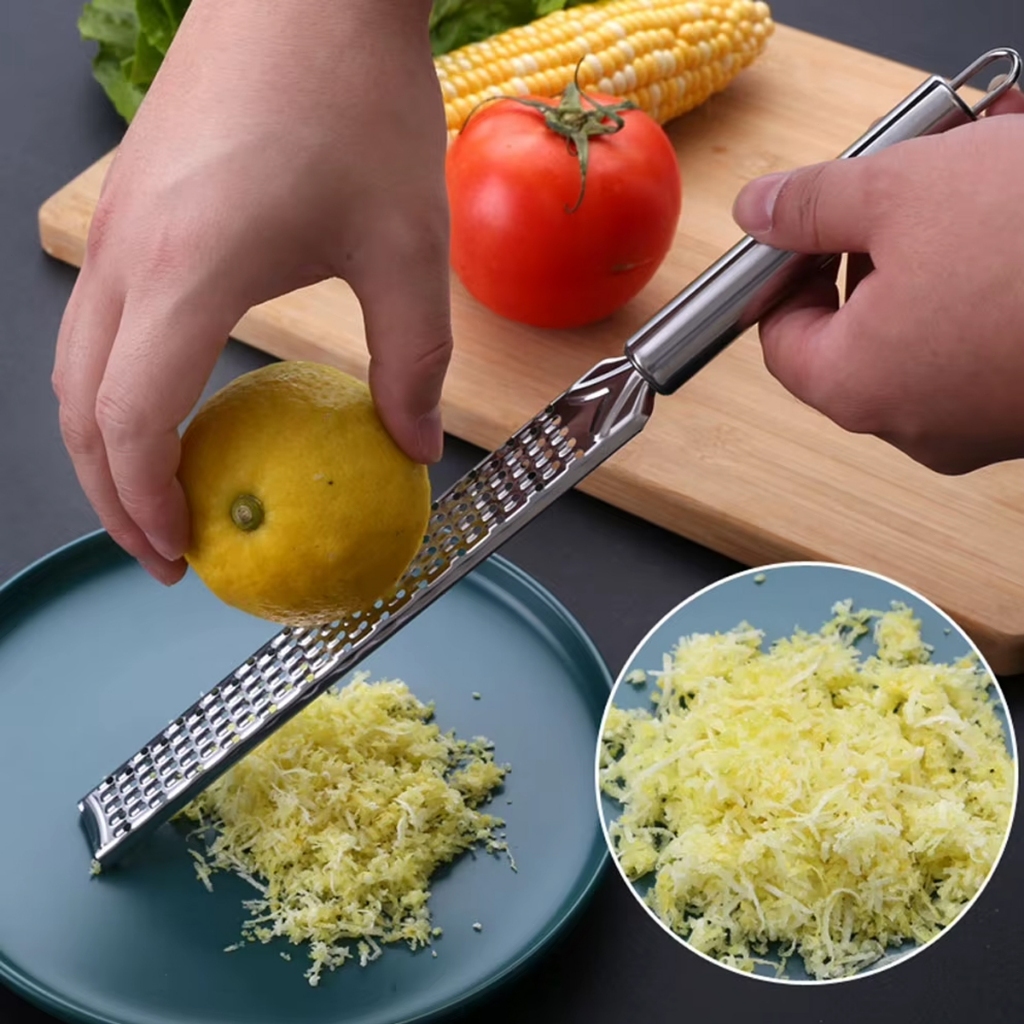 Ralador Profissional em Inox Ideal para Raspas Finas de Limão Laranja e Queijo