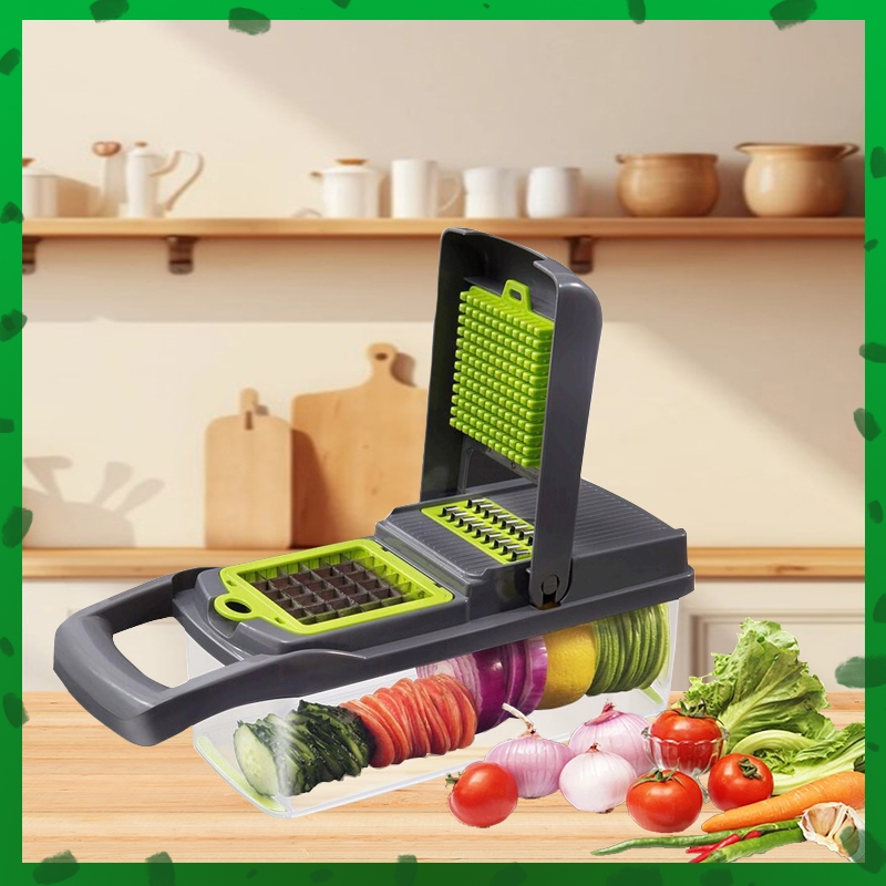 14 em 1 Fatiador Cortador Multifuncional Legumes e Frutas Slicer Cortador de Legumes Corta...