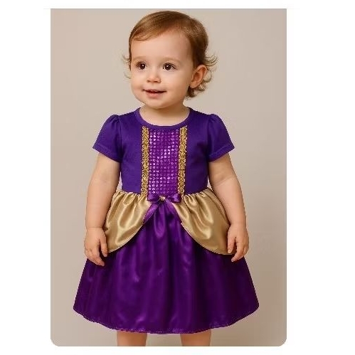 Fantasia infantil menina da princesa sofia para carnaval ou aniversário princesa veste 2 e 3 anos
