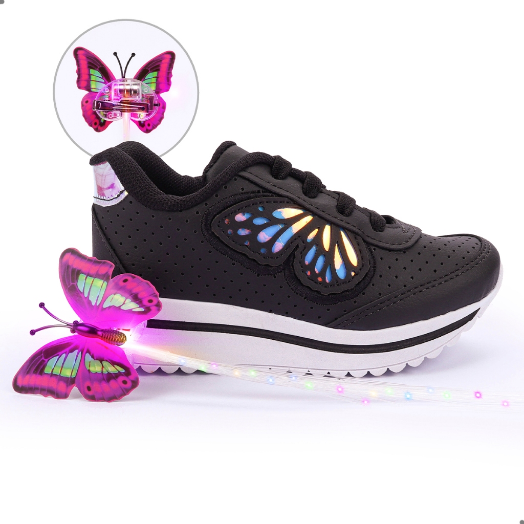 Tenis Infantil Menina Feminino Sapato Infantil Menina Escolar Tenis Menina Com Tiara De Presente - Baby & Kids Fashion