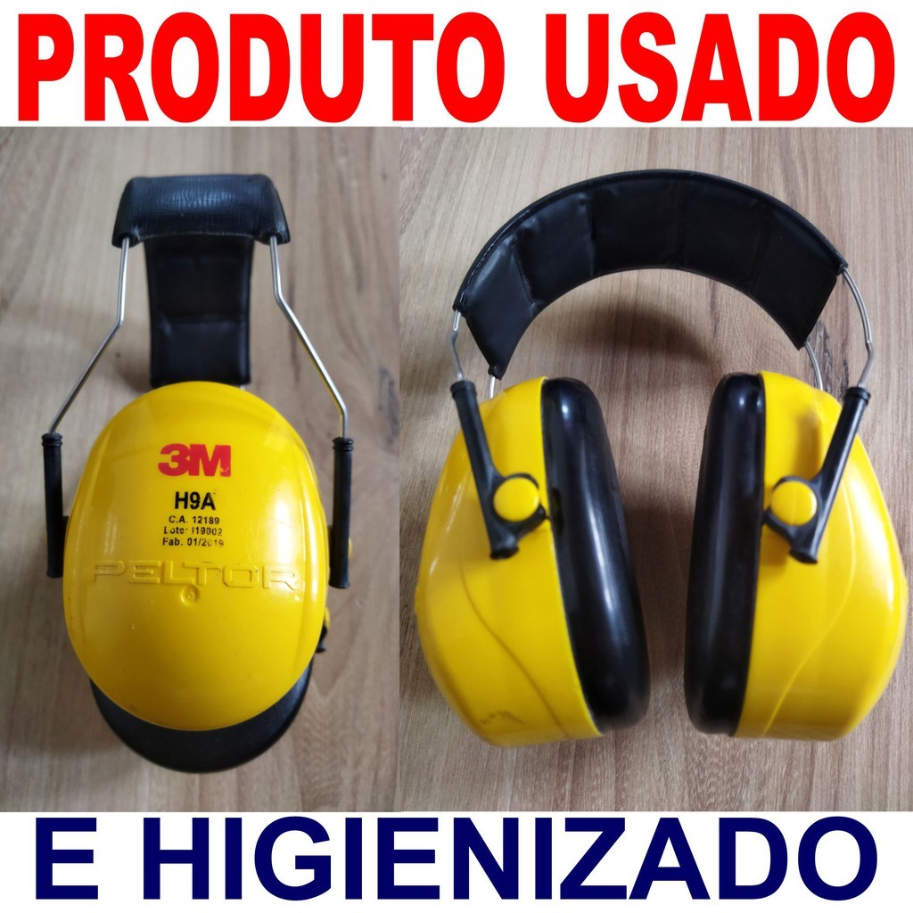 Protetor Abafador Auricular De Ruídos >>>USADO- HIGIENIZADO<<< Concha tiro paint ball