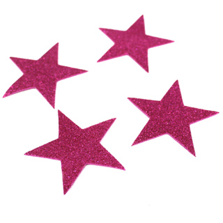 10 Unidades Apliques Formato Estrela 5x5cm Com Glitter Material EVA Varias Cores em Oferta na Shopee