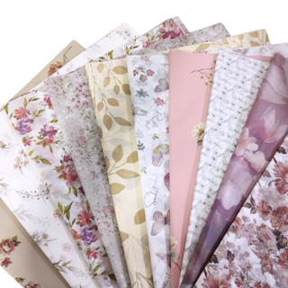 Papel de Seda Estampado Flores 50x35cm com 25 ou 50 Folhas em Oferta na Shopee