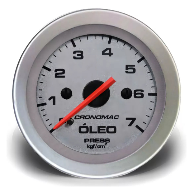 Cronomac Racing Manômetro Óleo 52mm Mecânico 7kg
