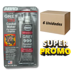 SILICONE ABRO GREY 999 6 UNIDADES DE SILICONE ALTA TEMPERATURA .