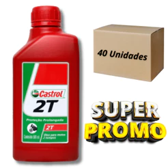 Caixa óleo castrol 500ml 2t 40 unidades