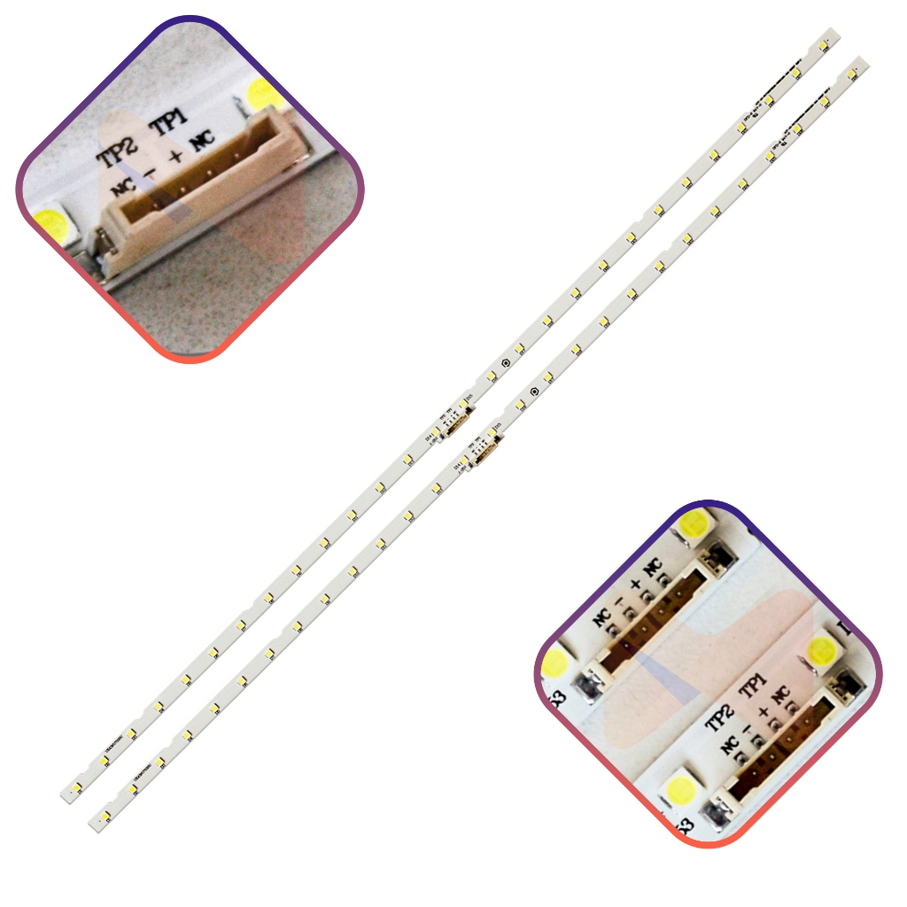 Un43Nu7100G Un43Ru7100G Un43Nu7100 Un43Ru7100 Kit 2 Barras de Led 28 Leds em Oferta na Shopee