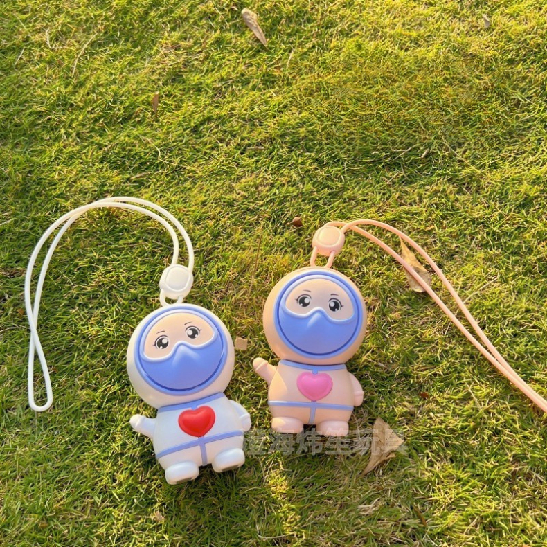 Ventilador Portátil 2 Velocidades Recarregável Cordão De Pendurar Pescoço ou Chaveiro rotação 360º em Oferta na Shopee