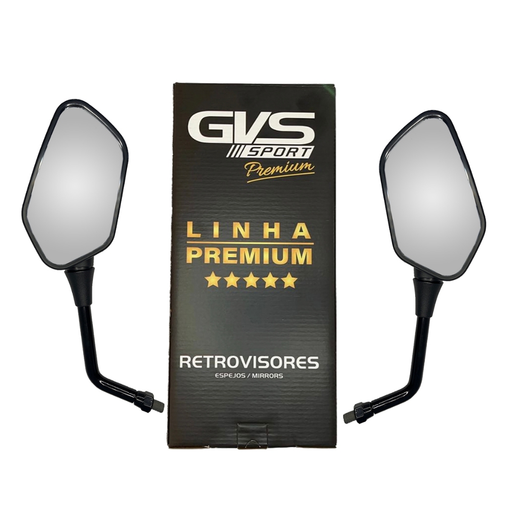 Retrovisor Rosca Honda Gvs Lente Convexa Modelo CB 300 R Original Preto Par em Oferta na Shopee