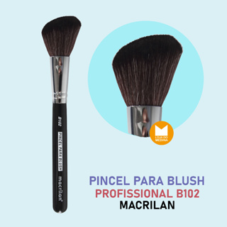 Pincel Profissional para Blush - B102 - Macrilan em Oferta na Shopee