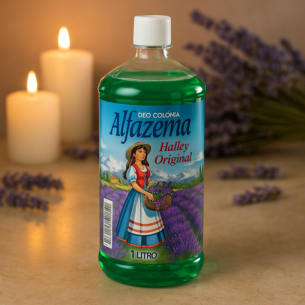 Colônia Alfazema Halley Original 1 Litro em Oferta na Shopee