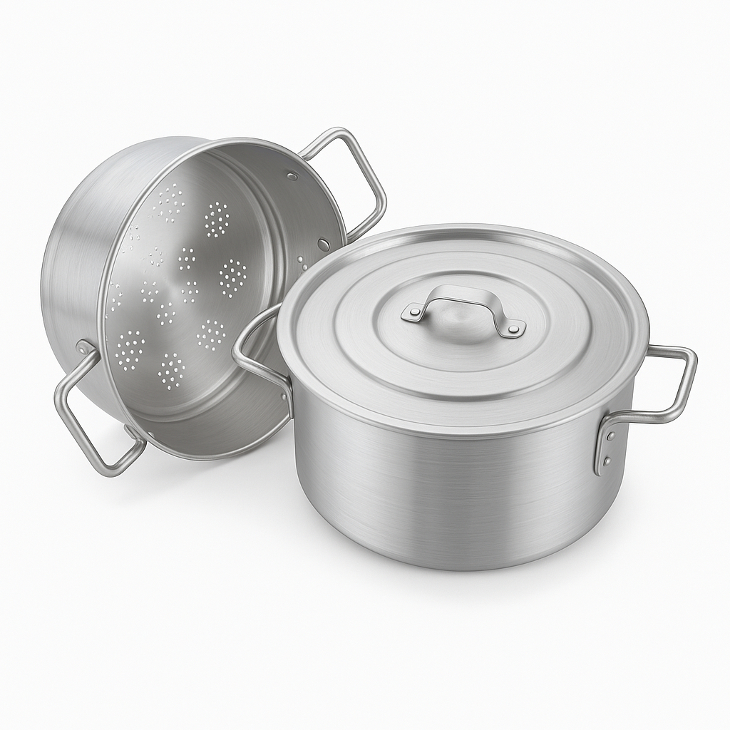 Caçarola A Vapor Profissional 30Cm Nacional em Oferta na Shopee