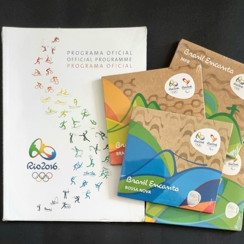 Revista e Coleção Rio Encanta 2016 4x CD Olimpíadas LACRADO Samba MPB POP Bossa Nova