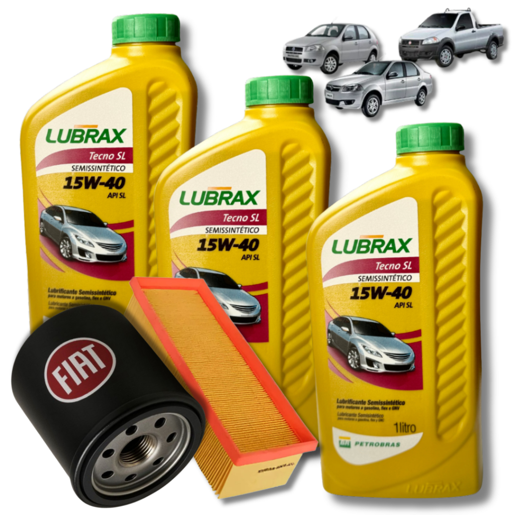 KIT TROCA DE ÓLEO 15W40 LUBRAX.