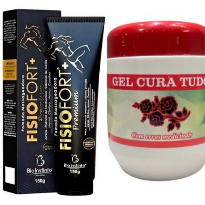 Gel tampa vermelha 240g - Apinil + Pomada Premium Fisiofort 150g Bio Instinto em Oferta na Shopee