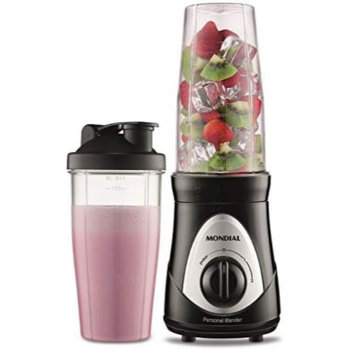 Liquidificador Portátil Mondial Personal Blender Shakeira Whey Mixer SQUEEZE DG-01 Grátis 2 Copos