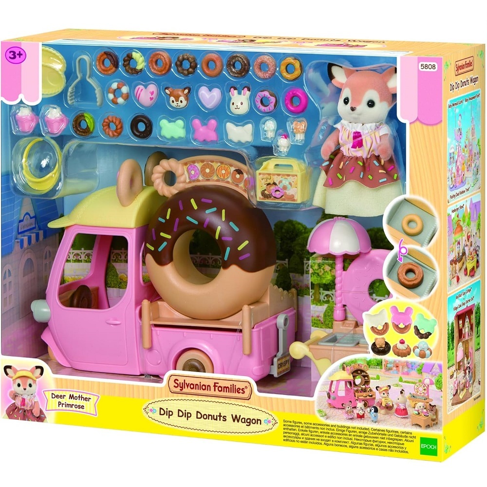 Sylvanian Families Van de Donuts Epoch 5808 Playset Mini Bonecas