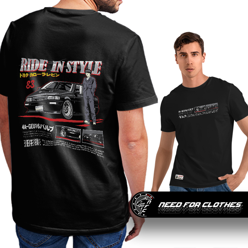 Camiseta Toyota Corolla Levin AE86, 4A-GEU16, JDM Clássico, 1983