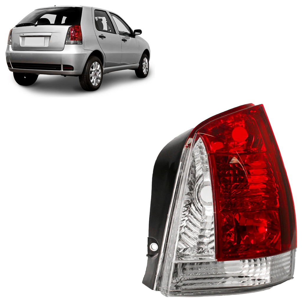 Lanterna Traseira Palio G3 2004 2005 2006 2007 2008 2009 2010 2011 2012 2013 2014 2015 2016 Bicolor em Oferta na Shopee